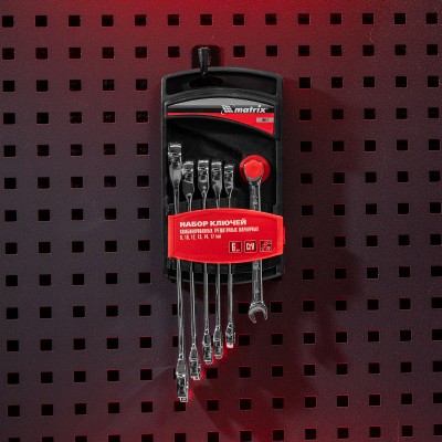 Набор ключей комбинированных, трещеточных 6 шт Matrix Набор ключей комбинированных, трещеточных 6 шт Matrix