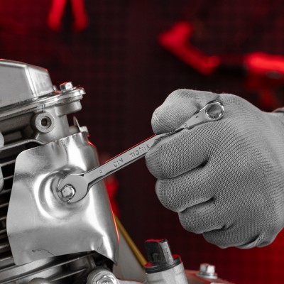 Ключ комбинированный, 9 мм, CrV, полированный хром Matrix Ключ комбинированный, 9 мм, CrV, полированный хром Matrix