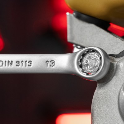 Ключ комбинированный, 13 мм, CrV, матовый хром Matrix