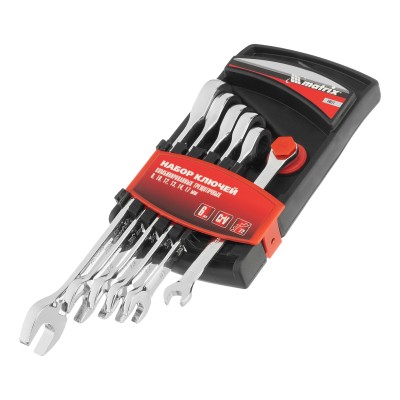 Набор ключей комбинированных, трещеточных 6 шт Matrix Набор ключей комбинированных, трещеточных 6 шт Matrix