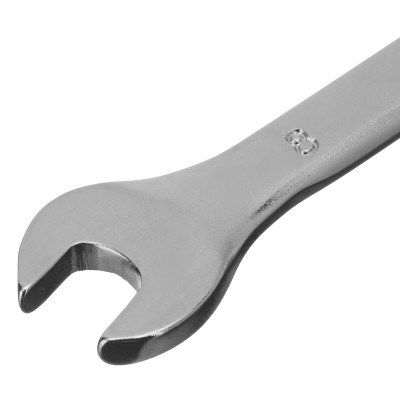 Ключ комбинированный, 8 мм, CrV, матовый хром Stels