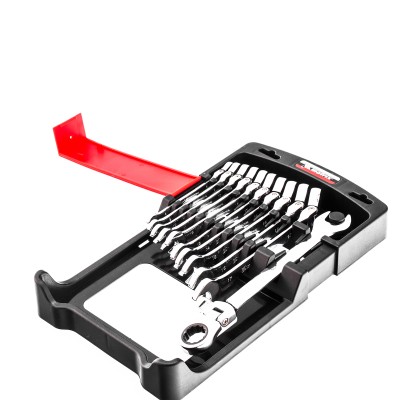 Набор ключей комбинированных, трещоточных шарнирных 11 шт. Matrix Набор ключей комбинированных, трещоточных шарнирных 11 шт. Matrix