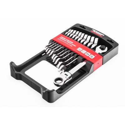 Набор ключей комбинированных, трещоточных шарнирных 11 шт. Matrix Набор ключей комбинированных, трещоточных шарнирных 11 шт. Matrix