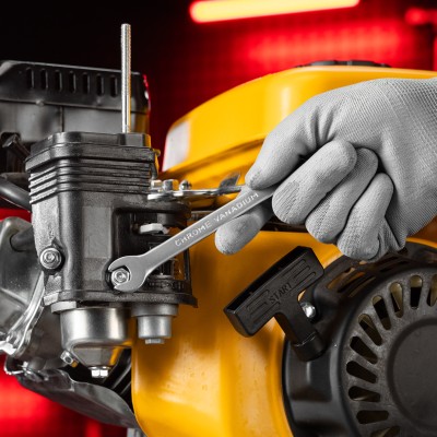 Ключ комбинированный, 10 мм, CrV, матовый хром Matrix