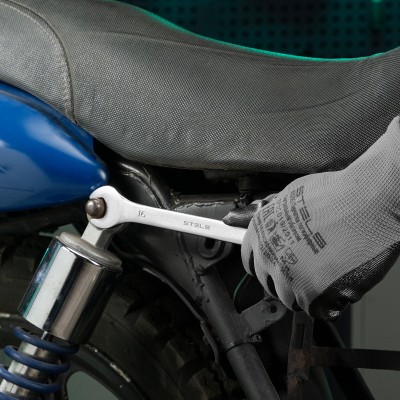 Ключ комбинированный, 16 мм, CrV, матовый хром Stels