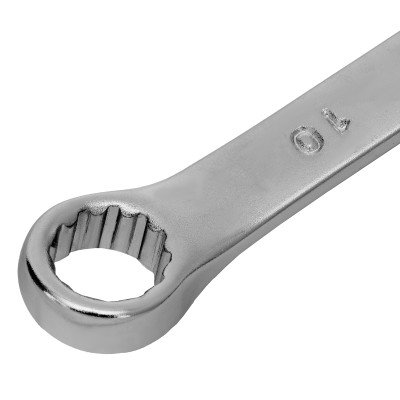 Ключ комбинированный, 10 мм, CrV, матовый хром Stels