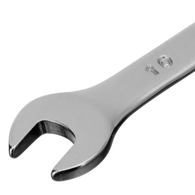Ключ комбинированный, 10 мм, CrV, матовый хром Stels