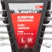 Набор ключей комбинированных, 6-17 мм, 6 шт, CrV, матовый хром Matrix