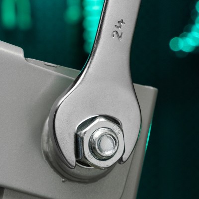 Ключ комбинированный, 24 мм, CrV, матовый хром Stels