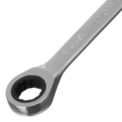 Ключ комбинированный трещоточный, 15 мм, CrV, зеркальный хром Matrix Professional Ключ комбинированный трещоточный, 15 мм, CrV, зеркальный хром Matrix Professional