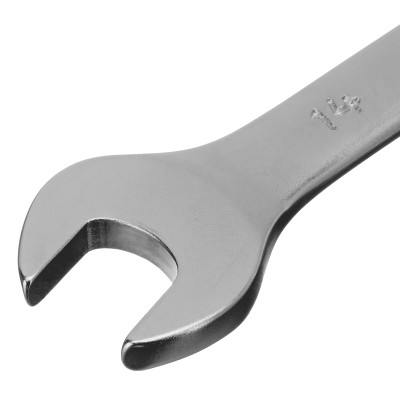 Ключ комбинированный, 14 мм, CrV, матовый хром Stels
