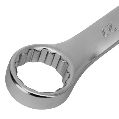 Ключ комбинированный, 27 мм, CrV, матовый хром Stels Ключ комбинированный, 27 мм, CrV, матовый хром Stels