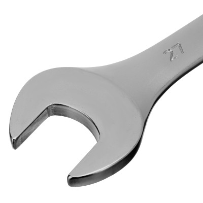 Ключ комбинированный, 27 мм, CrV, матовый хром Stels Ключ комбинированный, 27 мм, CrV, матовый хром Stels