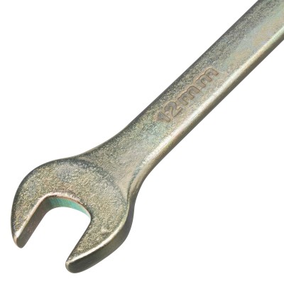 Ключ комбинированный, 12 мм, желтый цинк Сибртех