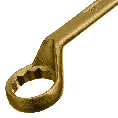 Ключ накидной, 27 х 32 мм, желтый цинк Сибртех Ключ накидной, 27 х 32 мм, желтый цинк Сибртех