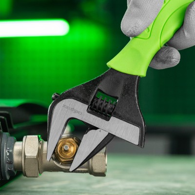 Ключ разводной, 250 мм, тонкие губки, фосфатированый Сибртех Ключ разводной, 250 мм, тонкие губки, фосфатированый Сибртех