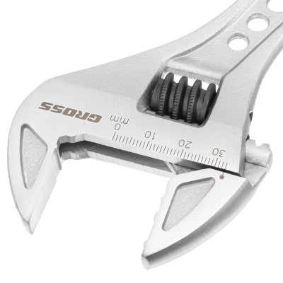 Ключ разводной, 250 мм, CrV, двухкомпонентная ручка Gross Ключ разводной, 250 мм, CrV, двухкомпонентная ручка Gross