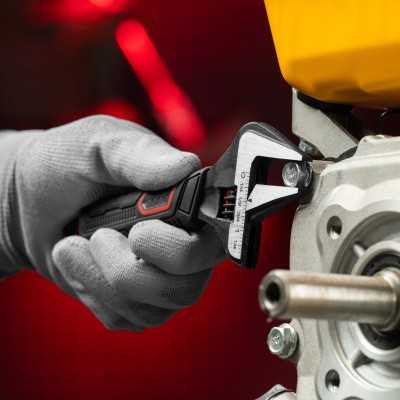 Ключ разводной, тонкие губки, фосфатированный, двухкомпонентная рукоятка, 150 мм, PRO Matrix