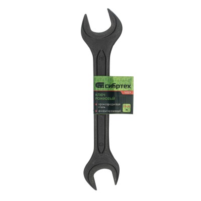 Ключ рожковый,19 х 22 мм, CrV, фосфатированный Сибртех Ключ рожковый,19 х 22 мм, CrV, фосфатированный Сибртех