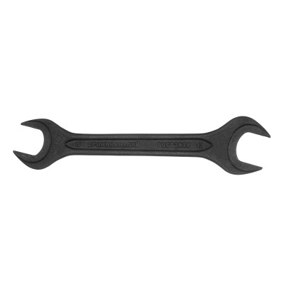 Ключ рожковый,19 х 22 мм, CrV, фосфатированный Сибртех Ключ рожковый,19 х 22 мм, CrV, фосфатированный Сибртех