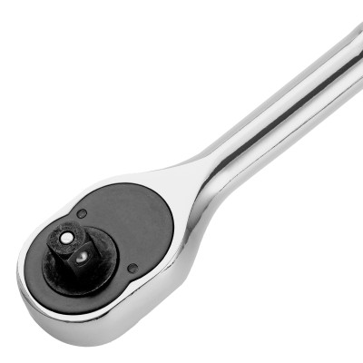 Ключ-трещотка 3/8", 45 зубьев, цельнометаллический, с быстрым сбросом, CrV, хром Сибртех