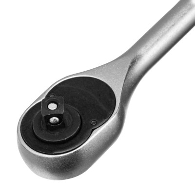 Ключ-трещотка 1/4", CrV, 72 зуба, с быстрым сбросом, матовый хром Stels Ключ-трещотка 1/4", CrV, 72 зуба, с быстрым сбросом, матовый хром Stels