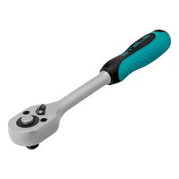 Ключ-трещотка 3/8", CrV, 72 зуба, с быстрым сбросом, матовый хром Stels Ключ-трещотка 3/8", CrV, 72 зуба, с быстрым сбросом, матовый хром Stels