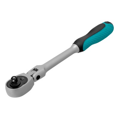 Ключ-трещотка шарнирный 1/4", СrV, 72 зуба, с быстрым сбросом, матовый хром Stels Ключ-трещотка шарнирный 1/4", СrV, 72 зуба, с быстрым сбросом, матовый хром Stels