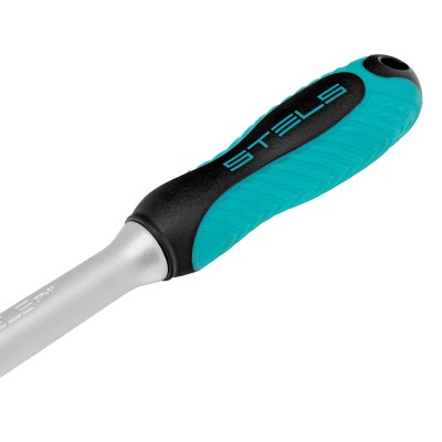 Ключ-трещотка шарнирный 1/4", СrV, 72 зуба, с быстрым сбросом, матовый хром Stels Ключ-трещотка шарнирный 1/4", СrV, 72 зуба, с быстрым сбросом, матовый хром Stels