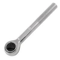Ключ-трещотка 1/4", 45 зубьев, с переключателем, хром Sparta