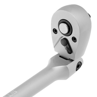 Ключ-трещотка шарнирный 3/8", СrV, 72 зуба, с быстрым сбросом, матовый хром Stels Ключ-трещотка шарнирный 3/8", СrV, 72 зуба, с быстрым сбросом, матовый хром Stels