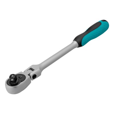 Ключ-трещотка шарнирный 1/2", СrV, 72 зуба, с быстрым сбросом, матовый хром Stels Ключ-трещотка шарнирный 1/2", СrV, 72 зуба, с быстрым сбросом, матовый хром Stels