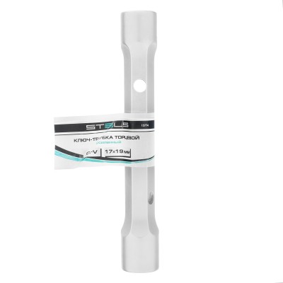 Ключ трубчатый торцевой усиленный, 17х19 мм, CrV Stels Ключ трубчатый торцевой усиленный, 17х19 мм, CrV Stels