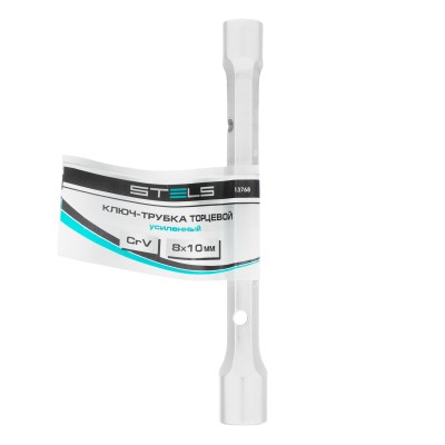 Ключ трубчатый торцевой усиленный, 8х10 мм, CrV Stels Ключ трубчатый торцевой усиленный, 8х10 мм, CrV Stels