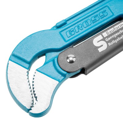 Ключ трубный рычажный 2, №3, цельнокованый, CrV, тип "S" Gross