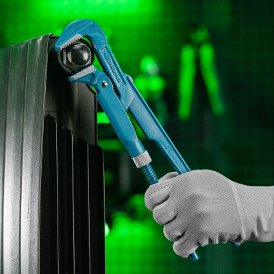 Ключ трубный рычажный №1, 1", кованый, тип "L" Сибртех