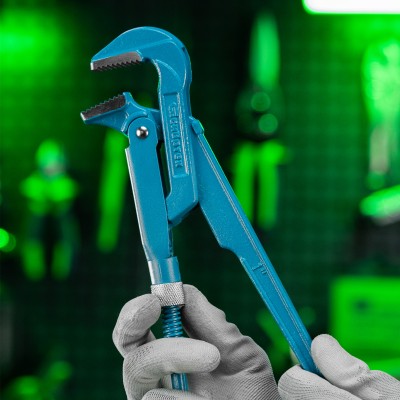 Ключ трубный рычажный №1, 1", кованый, тип "L" Сибртех