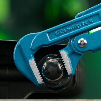 Ключ трубный рычажный №2, 1.5", кованый, тип "L" Сибртех