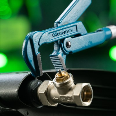 Ключ трубный рычажный №2, 1.5", кованый, тип "L" Сибртех