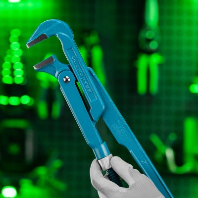 Ключ трубный рычажный №3, 2", кованый, тип "L" Сибртех