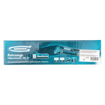 Ключ трубчатый рычажный 0.5, №0, цельнокованый, CrV, тип "B" Gross