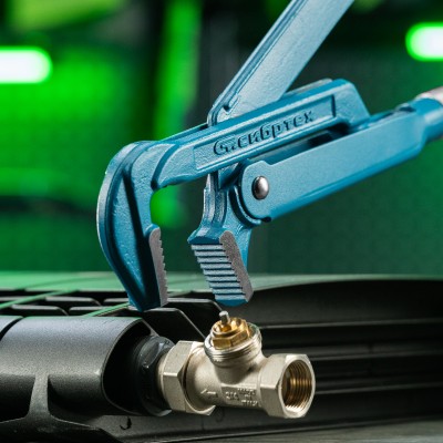 Ключ трубный рычажный №4, 3", кованый, тип "L" Сибртех