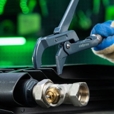 Ключ трубный рычажный КТР-0, 1/2", кованый, тип "B" Сибртех