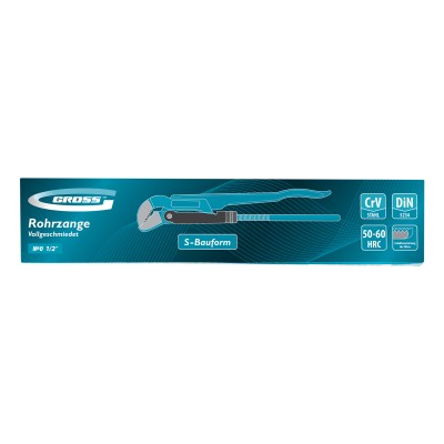 Ключ трубный рычажный, №0, 0.5, цельнокованый, CrV, тип "S" Gross