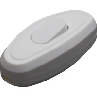 Выключатель на шнур STEKKER GLS10-01-20 250В, 10A, белый 39002 Выключатель на шнур STEKKER GLS10-01-20 250В, 10A, белый 39002