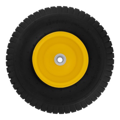 Колесо пневматическое 15/6.00-6, D 370 мм, подш. внут. диам. 16 мм, длина оси 100 мм Denzel Колесо пневматическое 15/6.00-6, D 370 мм, подш. внут. диам. 16 мм, длина оси 100 мм Denzel