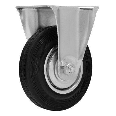 Колесо неповоротное D 125 мм, крепление платформенное Сибртех