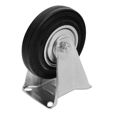 Колесо неповоротное D 125 мм, крепление платформенное Сибртех Колесо неповоротное D 125 мм, крепление платформенное Сибртех