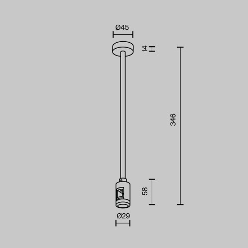 Комплектующие для трековой системы Technical TRA158C-B1-BS