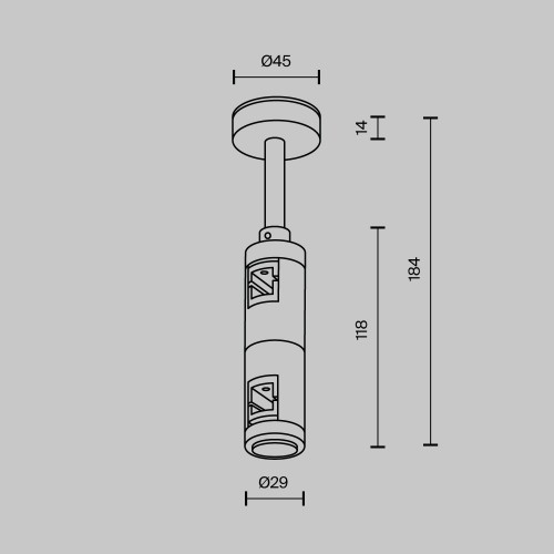 Комплектующие для трековой системы Technical TRA156C-D1-B